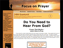 Tablet Screenshot of focus-on-prayer.com